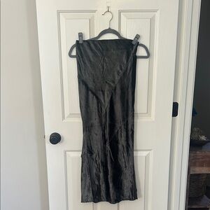 Free People Black Midi Skirt